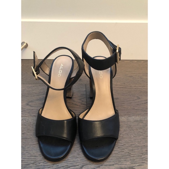 Aldo Chunky 3 Tone Heels - Picture 3 of 4